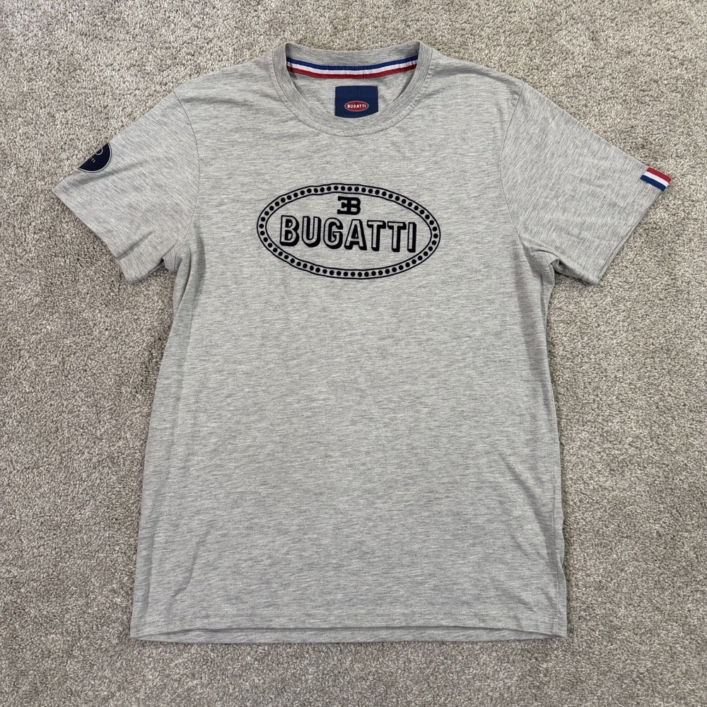 Bugatti 110 Anniversary T Shirt L Macaron Logo Designer Casual Luxury Streetwear